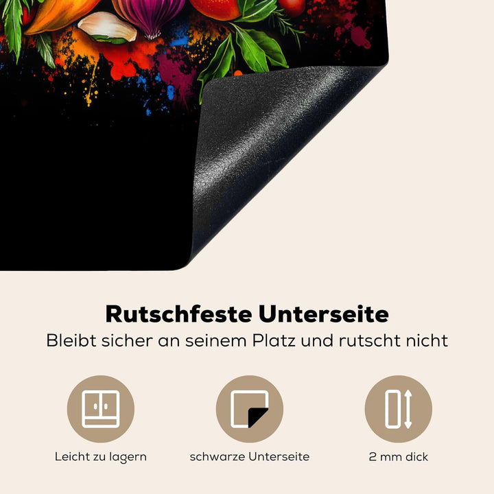 Herdabdeckplatte 59x52 cm Einteilig Induktionsmatte Küche Abdeckung Ceranfeld Herd Abdeckplatte Deko