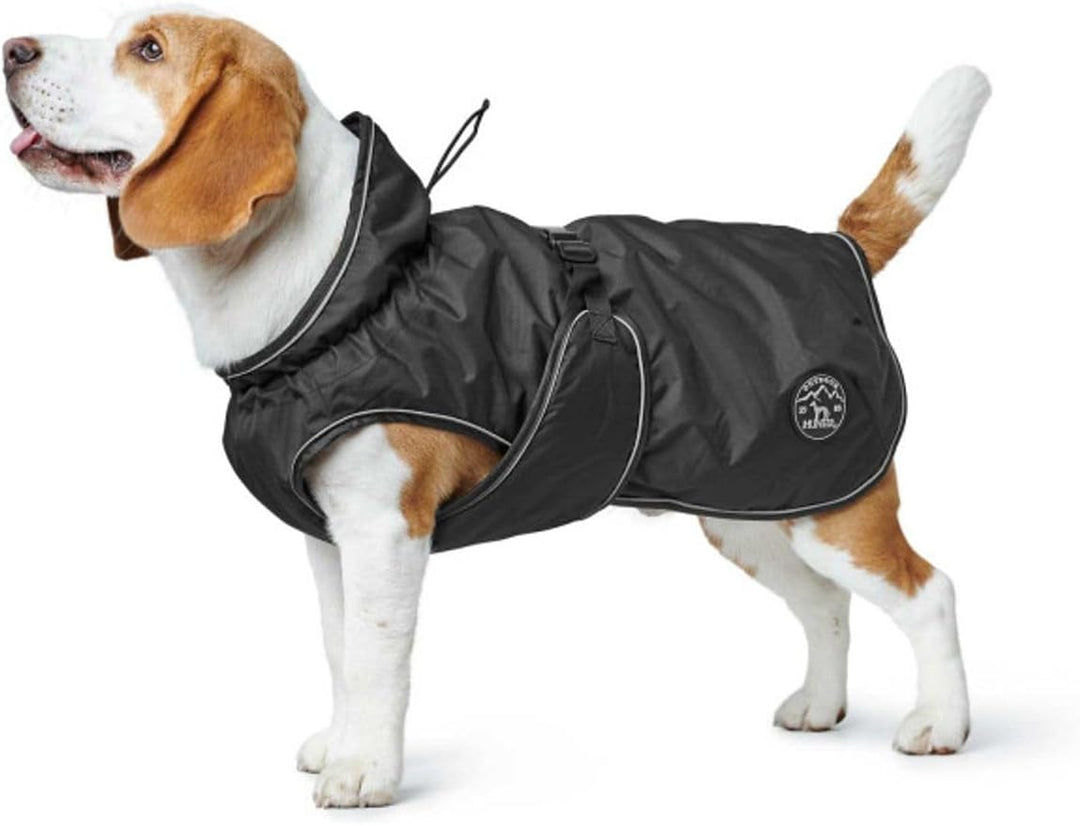 HUNTER UPPSALA Hundemantel, wasserabweisend, reflektierend, 55, schwarz schwarz 55, schwarz 55