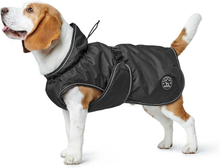 HUNTER UPPSALA Hundemantel, wasserabweisend, reflektierend, 55, schwarz schwarz 55, schwarz 55