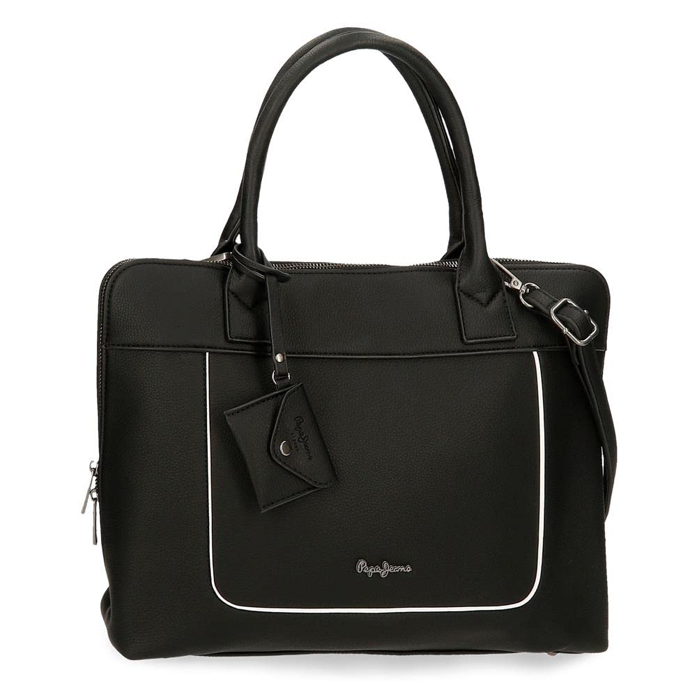 Pepe Jeans Damen Jeny Gepäck- Messenger Bag Einheitsgrösse Schwarz, Einheitsgrösse Schwarz