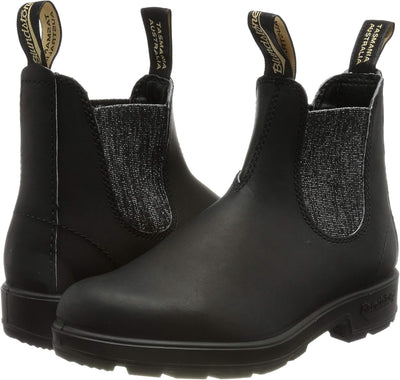 Blundstone Damen Original 500 Series Chelsea Boot 36 EU Black Silver Glitter, 36 EU Black Silver Gli