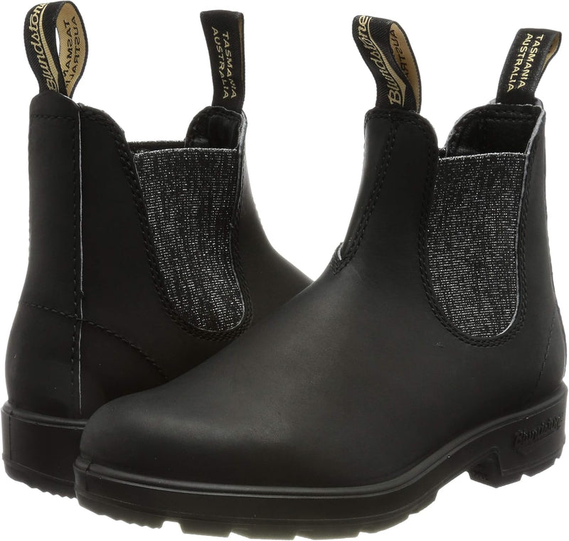 Blundstone Damen Original 500 Series Chelsea Boot 36 EU Black Silver Glitter, 36 EU Black Silver Gli