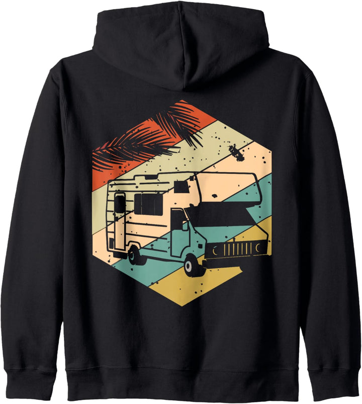 Retro Vintage Camper Van Camper Kapuzenjacke