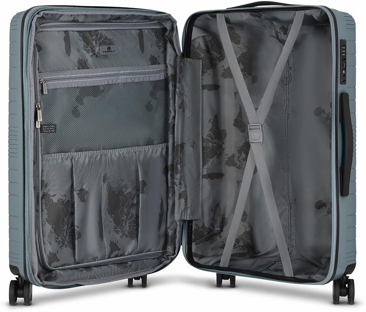 Franky Dallas 3.0 Hartschalen-Koffer gross | Reisekoffer - Trolley ausgestattet mit 4 Rollen, einem