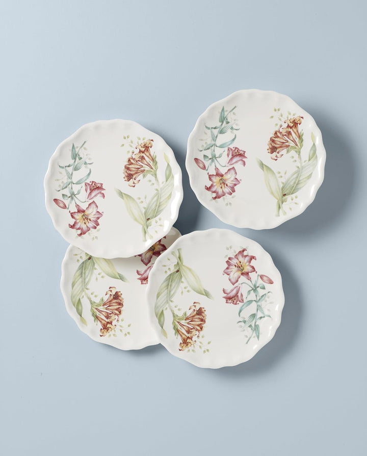 Lenox 856372 Butterfly Meadow Melamine Teller, weiss Akzent-Teller, Akzent-Teller