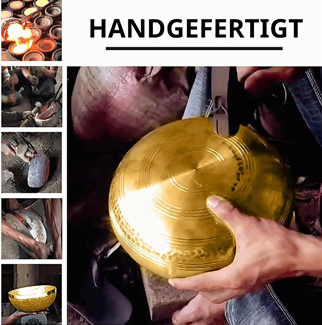 Klangschale Klein, Klangschalen Set, Tibetische Klangschale, Singing Bowl, Handgehämmert in Nepal fü