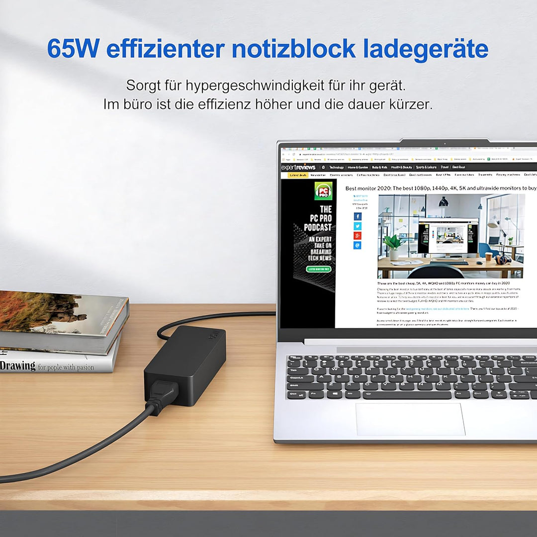 65W USB C Netzteil für Lenovo Ladekabel Laptop Ladegerät für LenovoThinkpad/IdeaPad/Touch/Yoga/Chrom