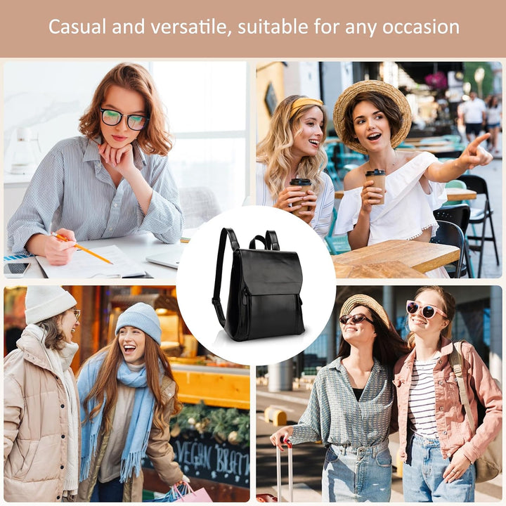 NICOLE&amp;DORIS Mode Damen Rucksack Henkeltaschen Schulrucksack Reisen Daypacks Outdoor Tasche Weich PU