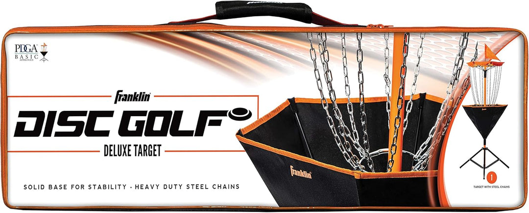 Franklin Sports Disc Golfkörbe - Tragbares Disc Golf Target mit Ketten enthalten - Disc Golfkorb Stä