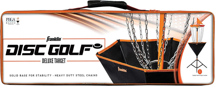 Franklin Sports Disc Golfkörbe - Tragbares Disc Golf Target mit Ketten enthalten - Disc Golfkorb Stä