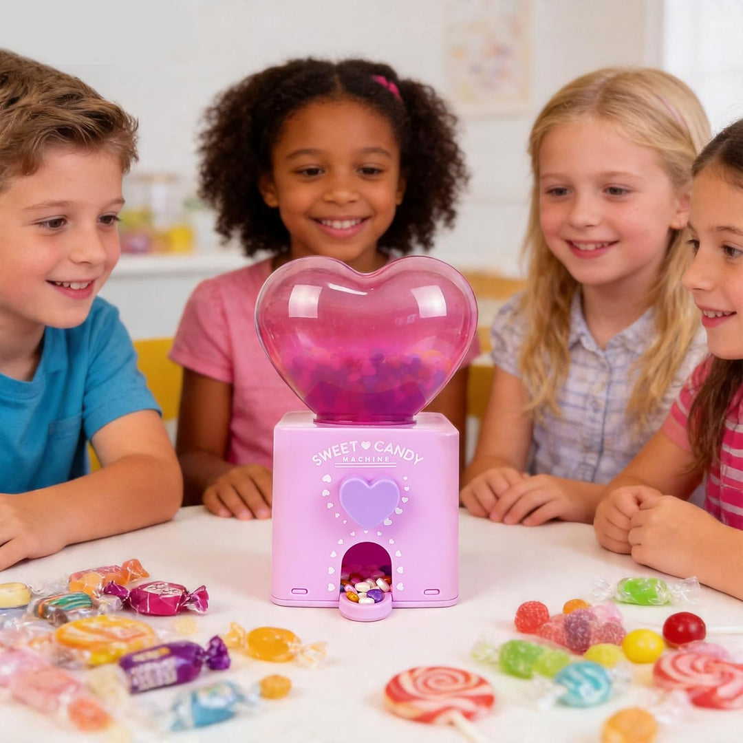 YOBRO Süssigkeitenspender, süsse Candy-Bank mit Drehknopf, zum Befüllen durch Anheben der Oberseite,