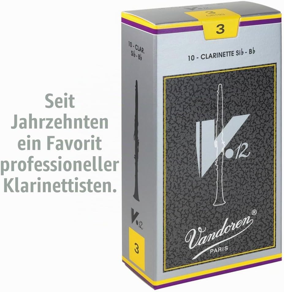 VANDOREN CR193 Blätter für Klarinette, holz, strength 3 Strength 3 Single, Strength 3 Single
