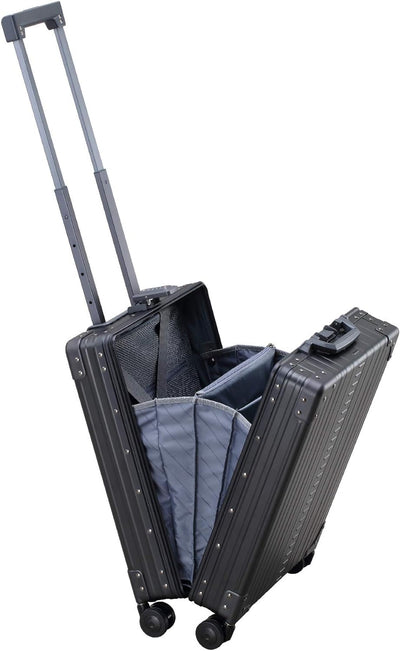 Aleon Business 4-Rollen Businesstrolley 55 cm 55 cm Schwarz, 55 cm Schwarz