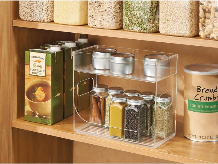 iDesign 68530EU Schrank-Boxen Gewürzregal, 25,75 cm x 11,75 cm x 21,75 cm, durchsichtig, 25,75 cm x