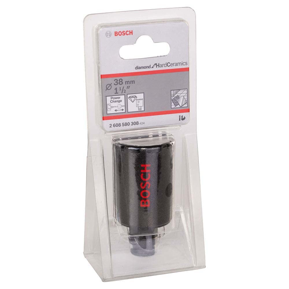 Bosch Professional 1x Diamant-Lochsäge Diamond for Hard Ceramics (für Fliesen, Stein, Ø 38 mm, Zubeh