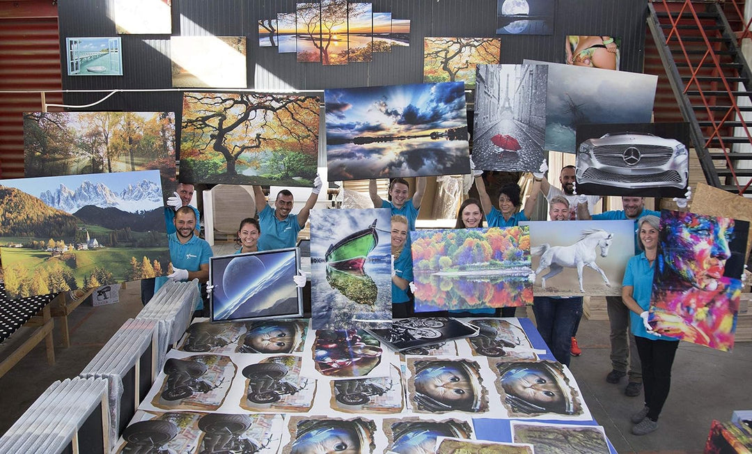 Startonight Leinwandbilder Schwarz und Weiss Bäume, Doppelansicht Überraschung Modernes Dekor Kunstw