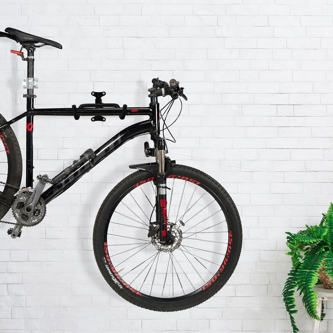Relaxdays Fahrrad Wandhalterung, klappbar, Garage & Keller, Tragkraft 30 kg, HxBxT: 18x27x36 cm, Fah