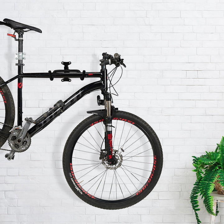 Relaxdays Fahrrad Wandhalterung, klappbar, Garage & Keller, Tragkraft 30 kg, HxBxT: 18x27x36 cm, Fah