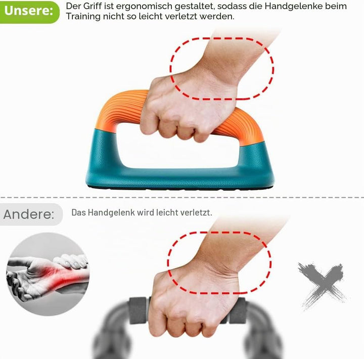 Dolibest Liegestützgriff, Push up Griffe Boden 2er Calisthenics Parallettes Kompakt Fitness Handstan
