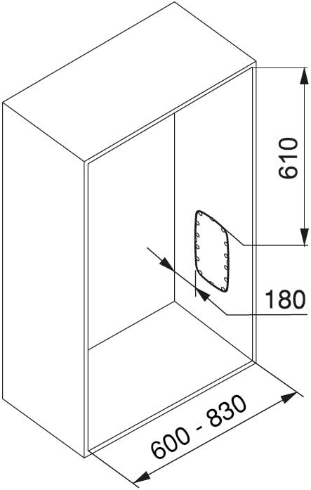 EMUCA Kleiderlift für Schrankbreite, kleiderschranklift, 600-830mm breite regulierbar, Verchromt, Me