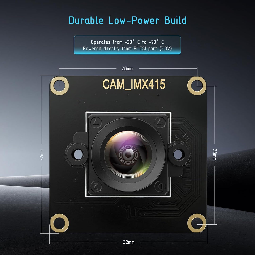 InnoMaker 4K 8MP Kamera-Modul für Raspberry Pi, Original STARVIS IMX415 Sensor 3864x2192@30FPS, 99°