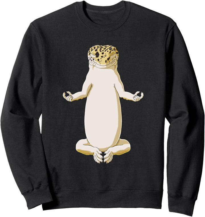 Meditierende Eidechse Leopardgecko Sweatshirt