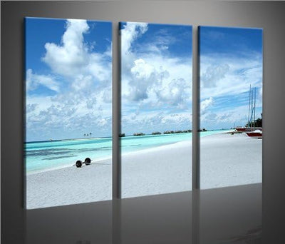 islandburner Bild Bilder auf Leinwand Malediven XXL Poster Leinwandbild Wandbild Art up Your Life ®