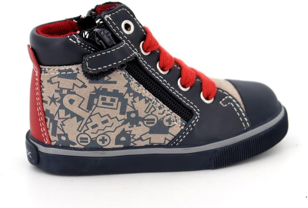 Geox Baby-Jungen B Kilwi Boy A Sneaker 20 EU Grau Grey Navyc0665, 20 EU Grau Grey Navyc0665