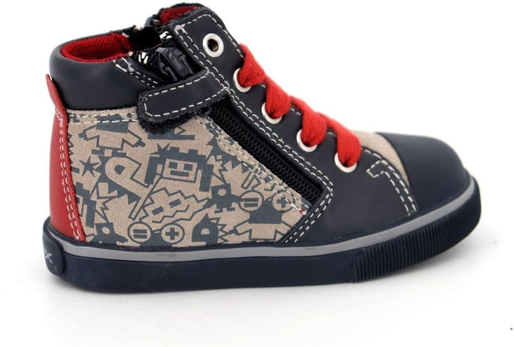 Geox Baby-Jungen B Kilwi Boy A Sneaker 20 EU Grau Grey Navyc0665, 20 EU Grau Grey Navyc0665