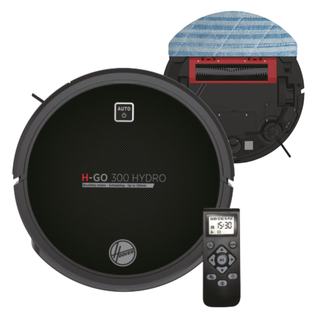 Hoover H-GO 300 HYDRO – Saugroboter mit Wischfunktion für alle Böden & Teppich – Roboter Staubsauger