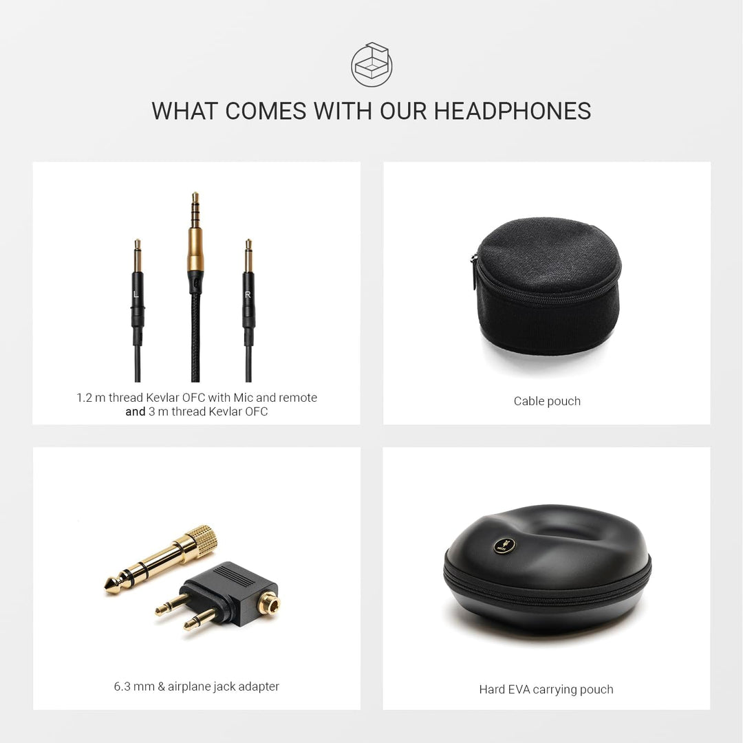 Meze 99 Classics Walnut Gold Audiophiler Over-Ear Kopfhörer, hochwertigen Materialien und hohem Waln