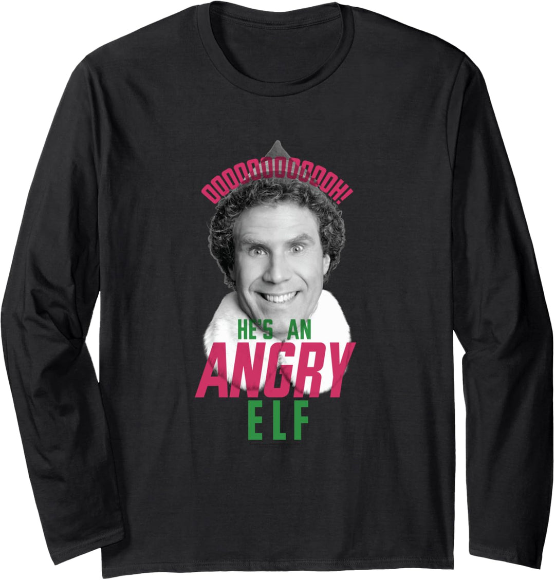 Elf Oooooh! He's an Angry Elf Weihnachten Langarmshirt