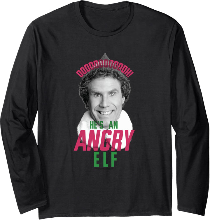 Elf Oooooh! He's an Angry Elf Weihnachten Langarmshirt