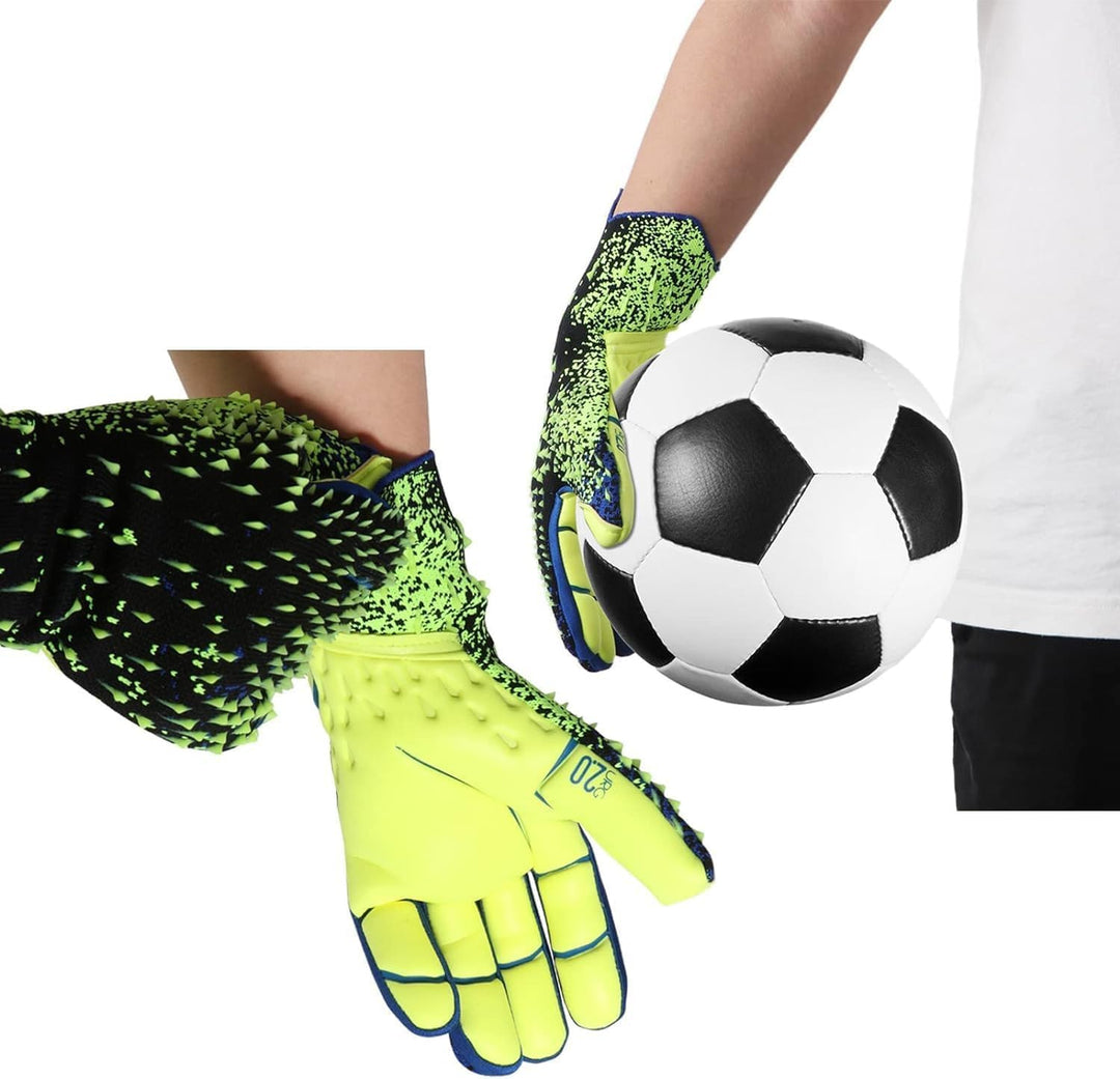 Torwarthandschuhe Kinder, Jungen Trainingshandschuhe, Doppeltem Schutz, Stärken Grip und rutschfeste