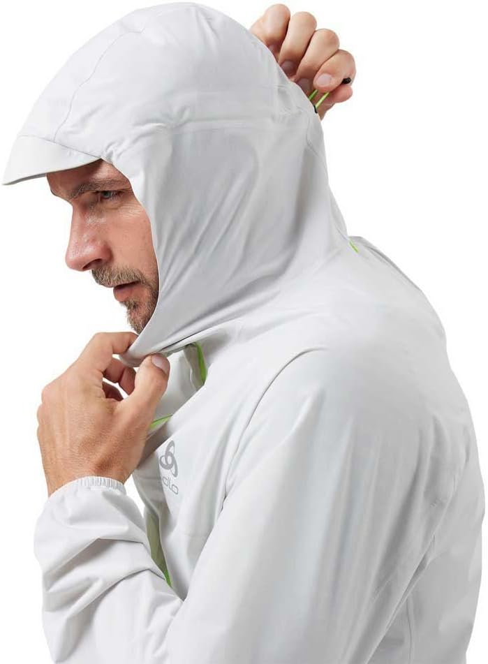 Odlo Herren Jacket Zeroweight Waterproof Jacket XL odlo silver grey - lounge lizard, XL odlo silver