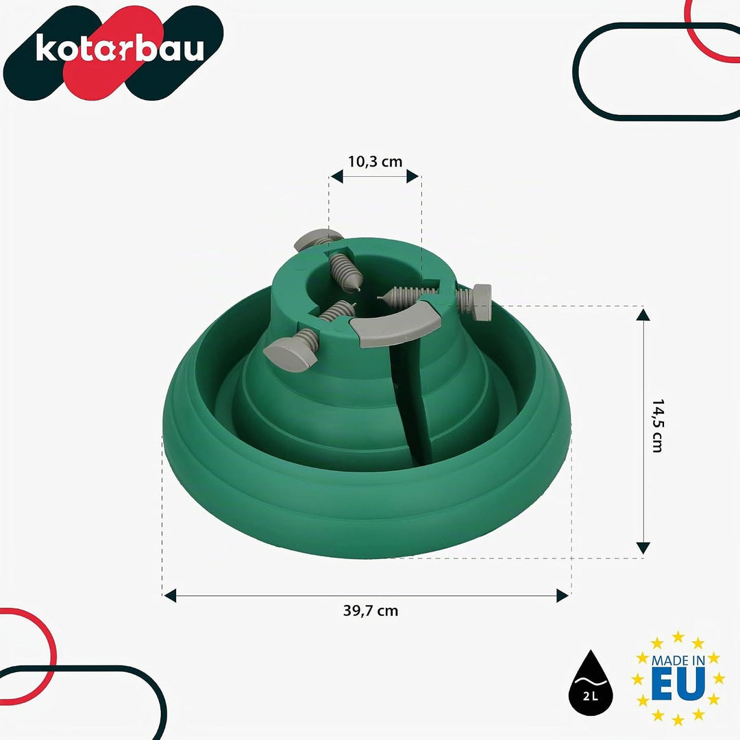 KOTARBAU® Weihnachtsbaumständer mit Wassertank - Christbaumständer - für Baumhöhe bis 2,5 m - Tannen