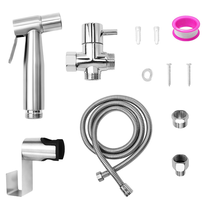 Bidet Handbrause Bidet Handbrause Set Aus Edelstahl für WC Bidet-Hand Gehalten Sprayer Edelstahl Mit