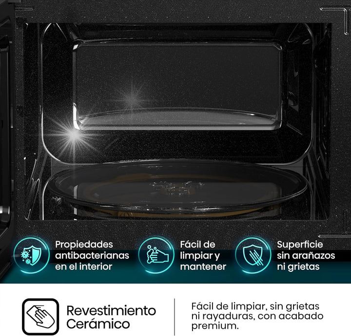 H23MOBP2H4 Mikrowelle, 23 Liter, 800 Watt, Schwarz