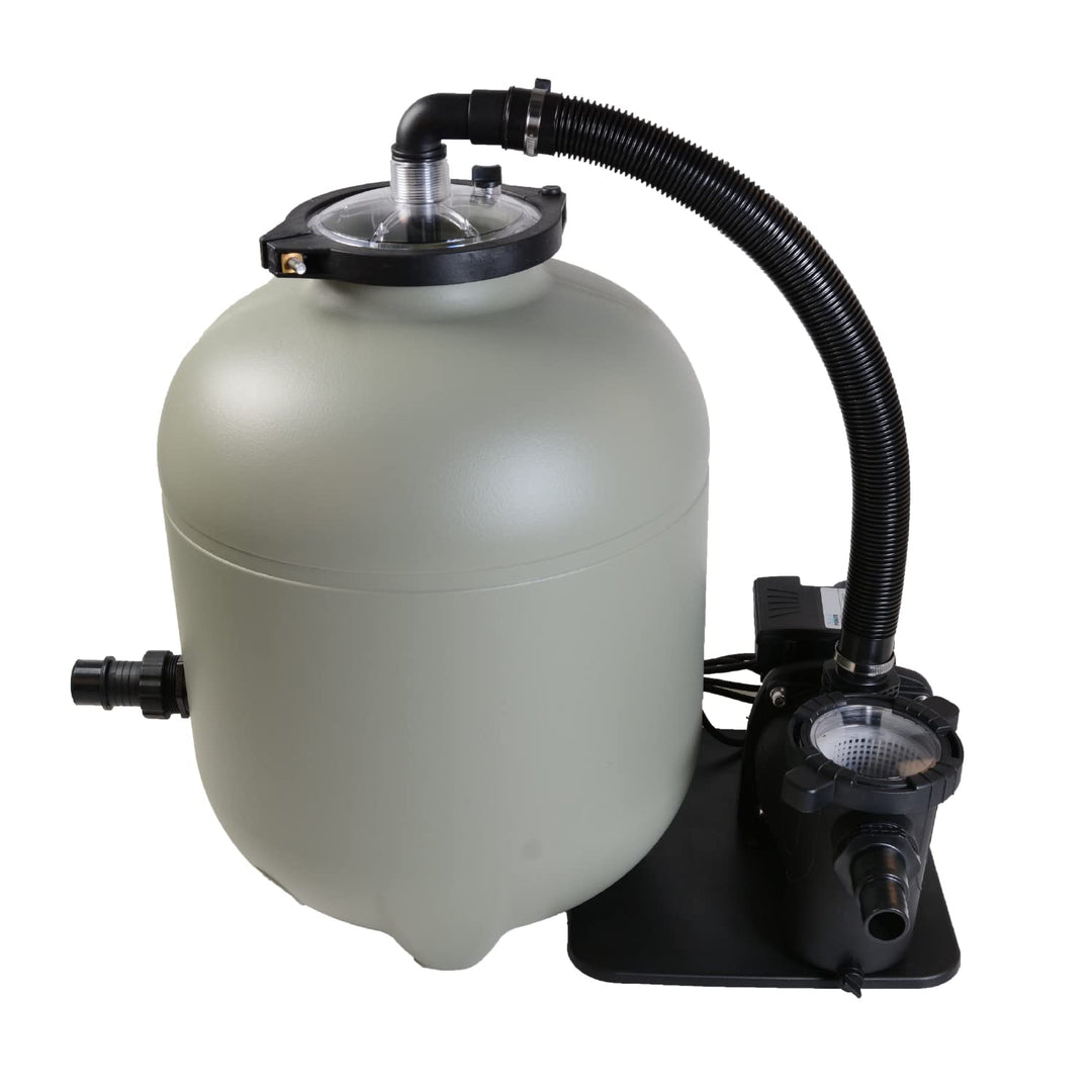 AquaForte Aqualoon EZ Clean 400 Filterset inklusive Pumpe mit Vorfilter und Filtertankhöhe 550 mm, 4