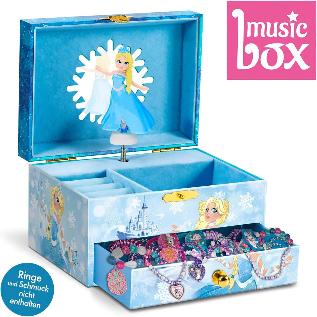 CRAZE Music Box Princess | Spieluhr mit Melodie, Mädchen Schmuckkästchen mit drehender Prinzessin, S
