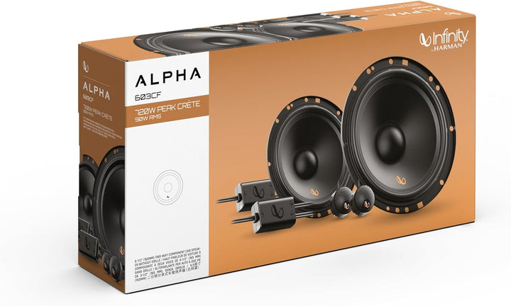 Infinity Alpha 603CF 3-Wege Koaxial Lautsprecher Auto 16,5cm, 6,5 Zoll, von Harman Kardon Car HiFi m