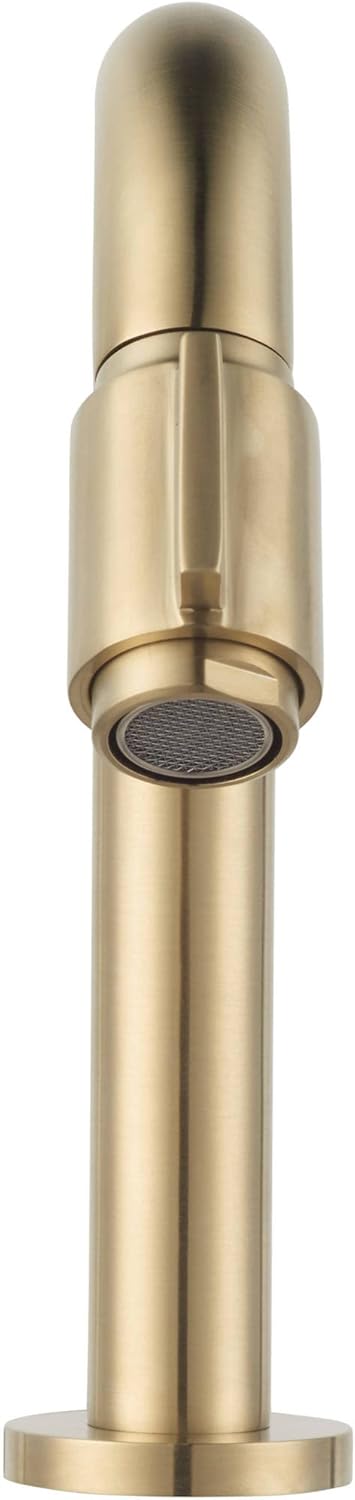 Essential 2.0 Kaltwasserhahn Gäste WC - 19 cm Hoher Waschtischarmatur - Messing - Mit Rosetten - Gol