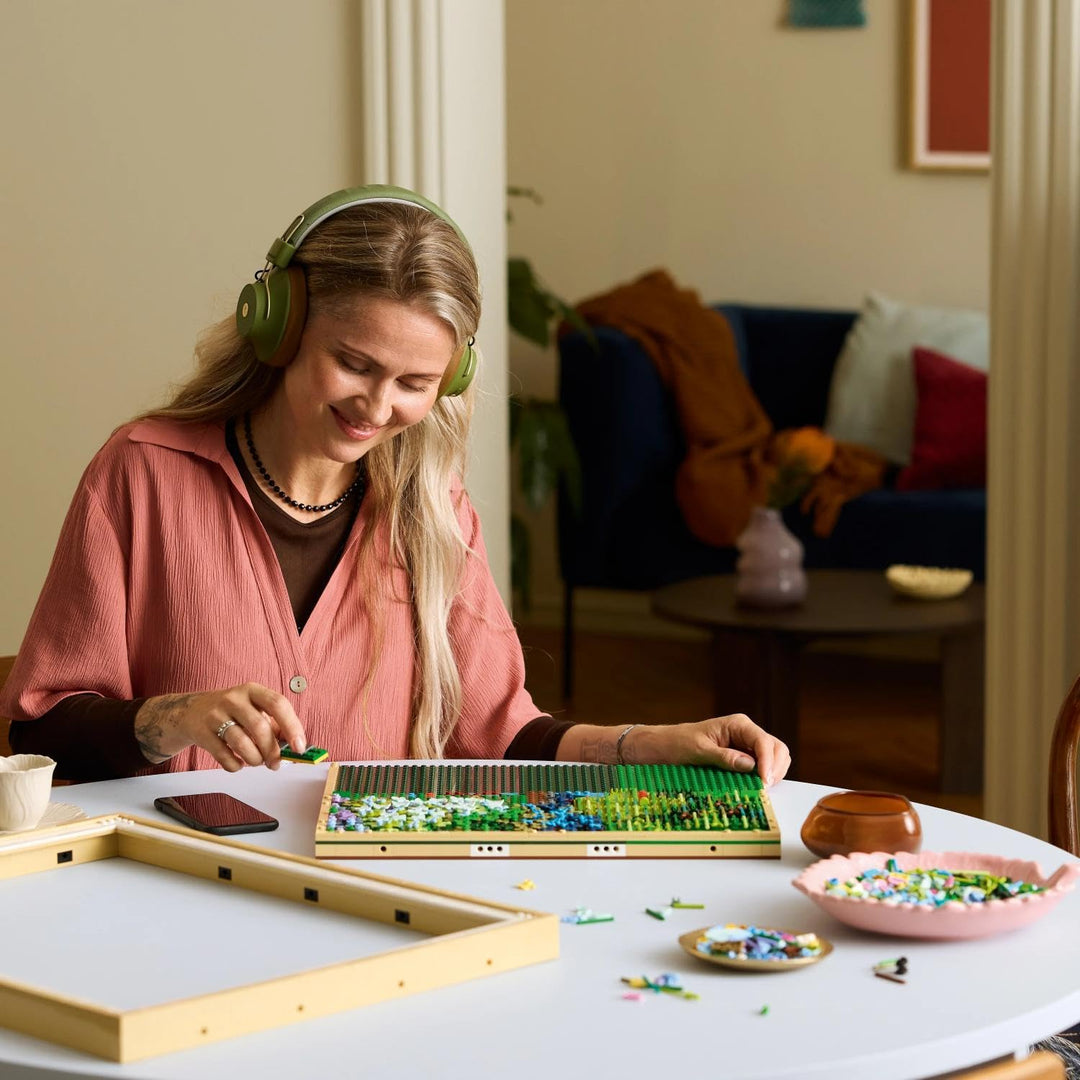 LEGO Art Claude Monet - Die Brücke über den Seerosenteich - Hängendes 3D Wandkunstwerk für die Wohnu