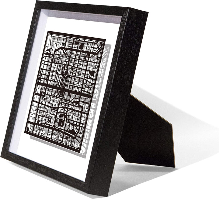 O3 DESIGN STUDIO - Marco de Papel para mapas, 22,8 x 22,8 cm, en Caja de Regalo, Fondo, autocambiant