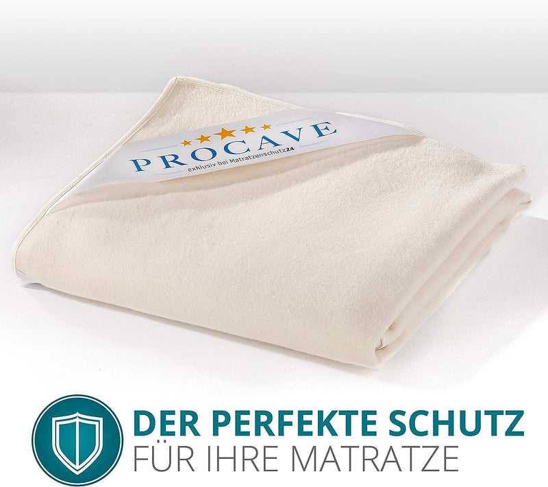 PROCAVE Matratzen-Auflage aus 100% Baumwolle, Natur-Matratzenschoner atmungsaktiv, hochwertige Molto