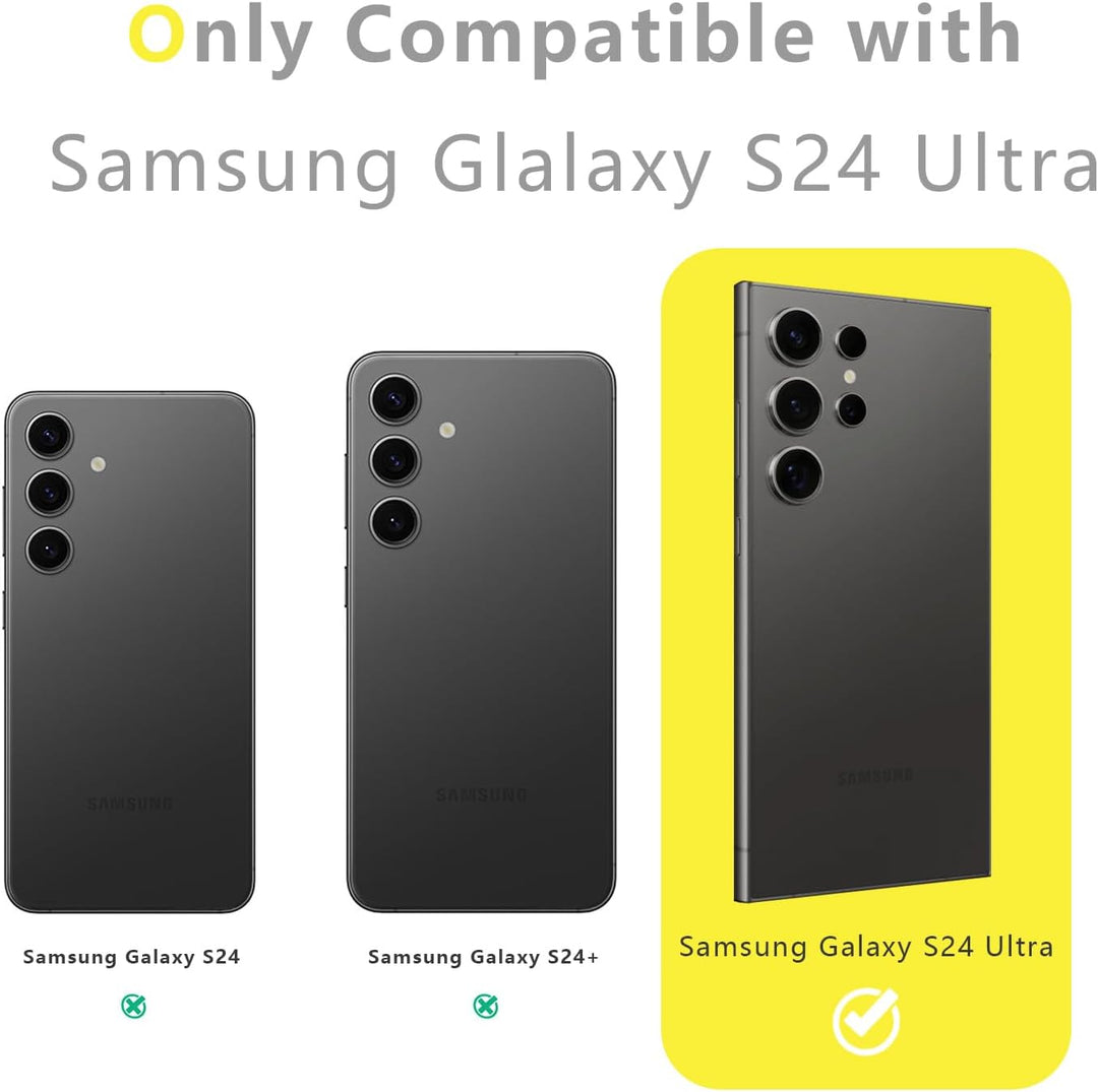 MIYIYQP Kompatibel mit Samsung Galaxy S24 Ultra 5G Handyhülle, Outdoor Powerful Hybrid Schutz stossf