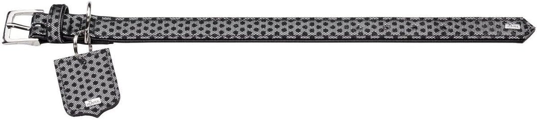 HUNTER HELLA REFLECT, Hundehalsband, reflektierend, Textil, Kunstleder, 40 (XS-S), schwarz schwarz 4