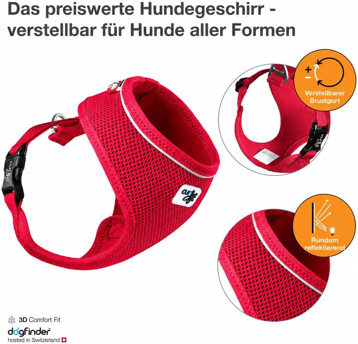 Basic Harness Air-Mesh Red S S Red, S Red