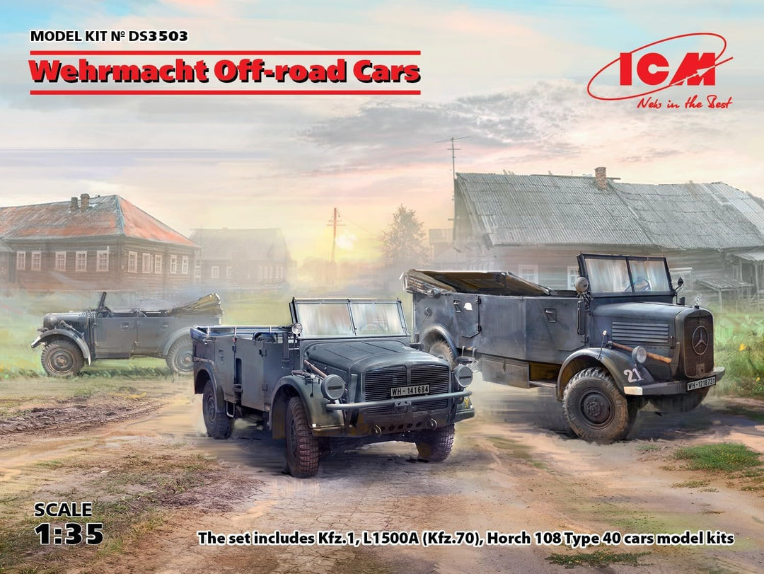 ICM DS3503 Wehrmacht Off-Road Cars (3 Stück)
