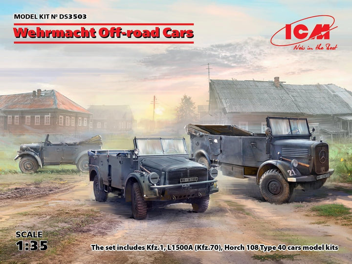ICM DS3503 Wehrmacht Off-Road Cars (3 Stück)